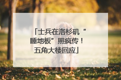 士兵在洛杉矶“睡地板”照疯传！五角大楼回应