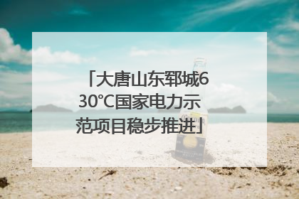 大唐山东郓城630℃国家电力示范项目稳步推进