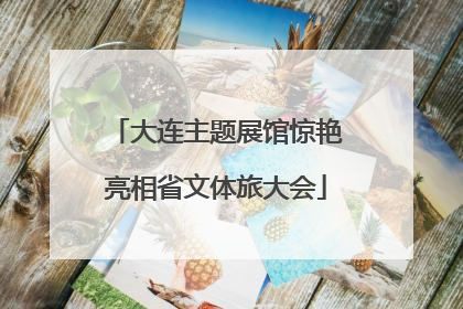 大连主题展馆惊艳亮相省文体旅大会