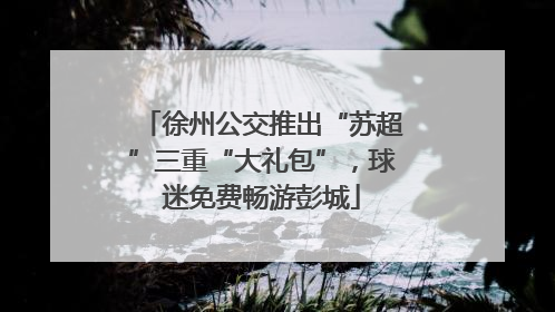 徐州公交推出“苏超”三重“大礼包”，球迷免费畅游彭城