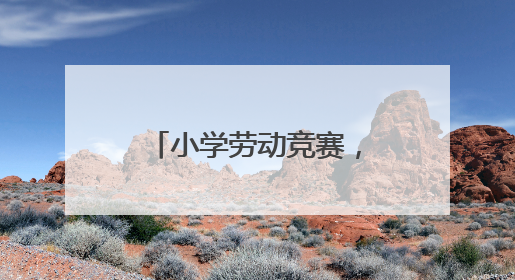 小学劳动竞赛，让孩子们在实践中“偷偷长本事”