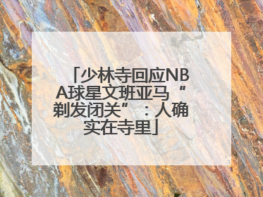 少林寺回应NBA球星文班亚马“剃发闭关”：人确实在寺里
