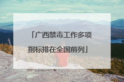 广西禁毒工作多项指标排在全国前列