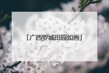 广西罗城田园如画