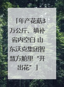 年产花菇3万公斤、填补省内空白 山东沃克集团智慧方舱里“开出花”
