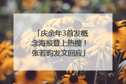 庆余年3首发概念海报登上热搜！张若昀发文回应