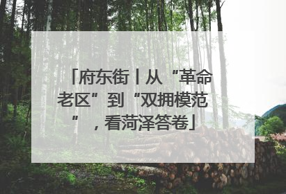 府东街丨从“革命老区”到“双拥模范”，看菏泽答卷