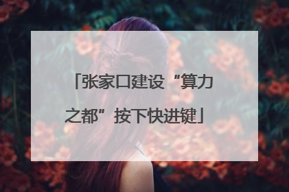 张家口建设“算力之都”按下快进键