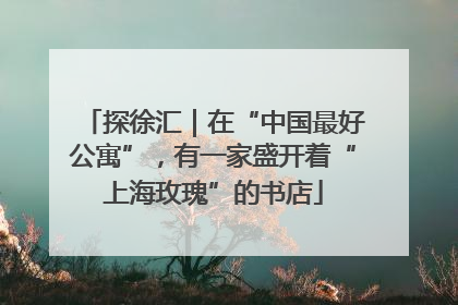 探徐汇｜在“中国最好公寓”，有一家盛开着“上海玫瑰”的书店