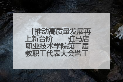 推动高质量发展再上新台阶——驻马店职业技术学院第二届教职工代表大会暨工会会员代表大会第四次会议成功召开
