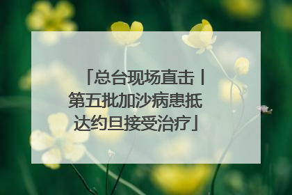 总台现场直击丨第五批加沙病患抵达约旦接受治疗