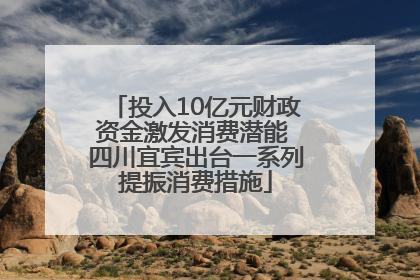 投入10亿元财政资金激发消费潜能 四川宜宾出台一系列提振消费措施