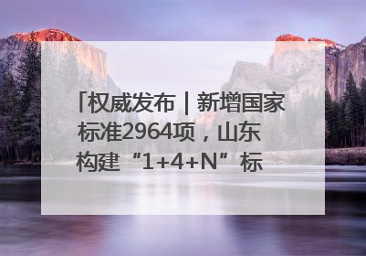 权威发布｜新增国家标准2964项，山东构建“1+4+N”标准化创新发展新格局