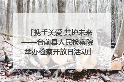 携手关爱 共护未来——台前县人民检察院举办检察开放日活动