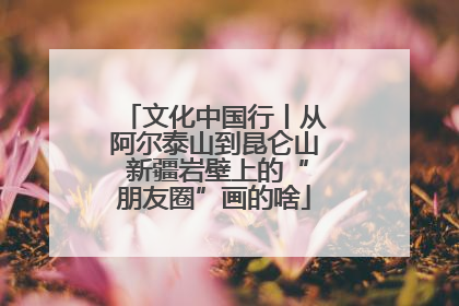 文化中国行丨从阿尔泰山到昆仑山 新疆岩壁上的“朋友圈”画的啥