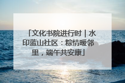 文化书院进行时｜水印蓝山社区：粽情暖邻里，端午共安康