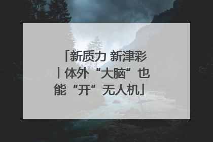 新质力 新津彩丨体外“大脑”也能“开”无人机
