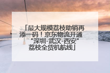 最大规模荔枝助销再添一码！京东物流开通“深圳-武汉-西安” 荔枝全货机航线