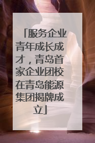 服务企业青年成长成才，青岛首家企业团校在青岛能源集团揭牌成立
