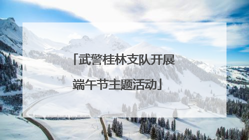 武警桂林支队开展端午节主题活动