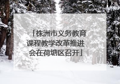 株洲市义务教育课程教学改革推进会在荷塘区召开