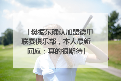 樊振东确认加盟德甲联赛俱乐部，本人最新回应：真的很期待