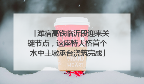 潍宿高铁临沂段迎来关键节点，这座特大桥首个水中主墩承台浇筑完成