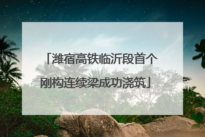 潍宿高铁临沂段首个刚构连续梁成功浇筑