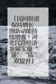 民间投资保持增长 创新动能持续增强！河北民营经济发展实现“量”“质”双提升