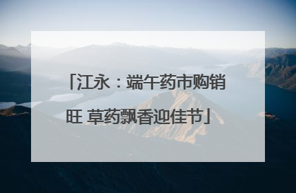 江永：端午药市购销旺 草药飘香迎佳节