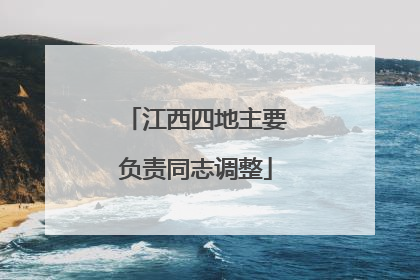 江西四地主要负责同志调整