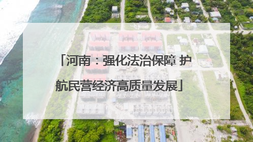 河南：强化法治保障 护航民营经济高质量发展