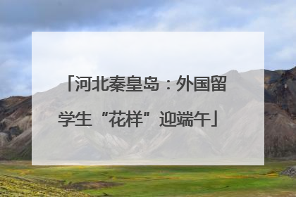 河北秦皇岛：外国留学生“花样”迎端午