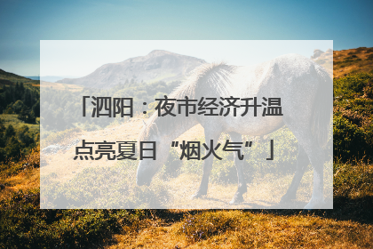 泗阳：夜市经济升温 点亮夏日“烟火气”
