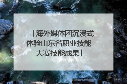 海外媒体团沉浸式体验山东省职业技能大赛技能成果