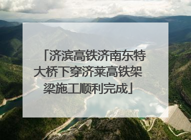 济滨高铁济南东特大桥下穿济莱高铁架梁施工顺利完成