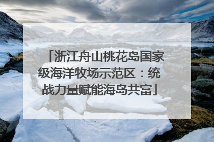 浙江舟山桃花岛国家级海洋牧场示范区：统战力量赋能海岛共富