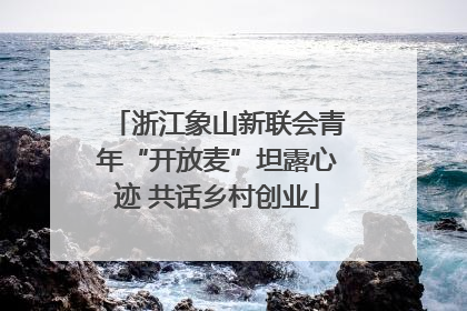 浙江象山新联会青年“开放麦”坦露心迹 共话乡村创业