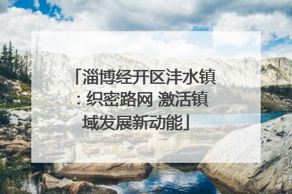 淄博经开区沣水镇：织密路网 激活镇域发展新动能