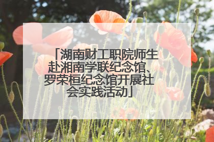 湖南财工职院师生赴湘南学联纪念馆、罗荣桓纪念馆开展社会实践活动