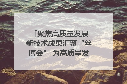 聚焦高质量发展｜新技术成果汇聚“丝博会” 为高质量发展注入新动能