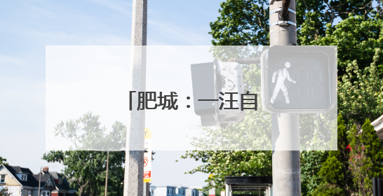 肥城：一汪自泉水的逆袭