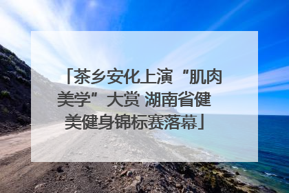 茶乡安化上演“肌肉美学”大赏 湖南省健美健身锦标赛落幕
