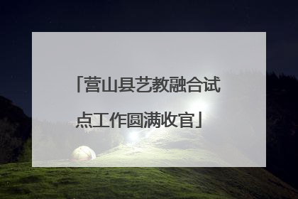 营山县艺教融合试点工作圆满收官