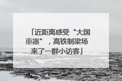 近距离感受“大国重器”，高铁制梁场来了一群小访客