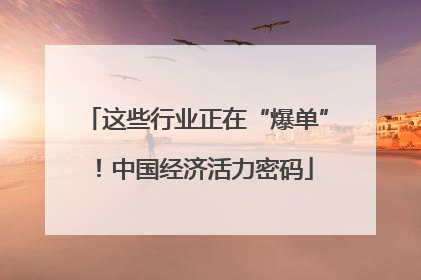 这些行业正在“爆单”！中国经济活力密码