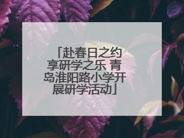赴春日之约 享研学之乐 青岛淮阳路小学开展研学活动