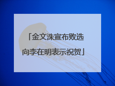 金文洙宣布败选 向李在明表示祝贺