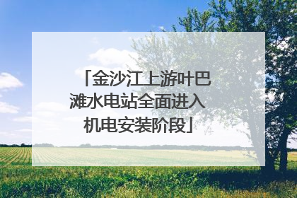 金沙江上游叶巴滩水电站全面进入机电安装阶段