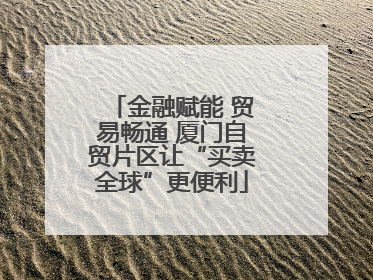 金融赋能 贸易畅通 厦门自贸片区让“买卖全球”更便利